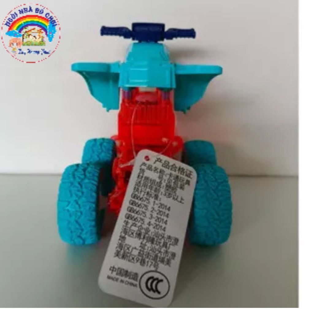 Xe MÔ TÔ đồ chơi, siêu xe địa hình 4 bánh, chất liệu xe bằng nhựa cao cấp, bánh xe bằng cao su mềm. Kích thước xe:D12*R1O*C12