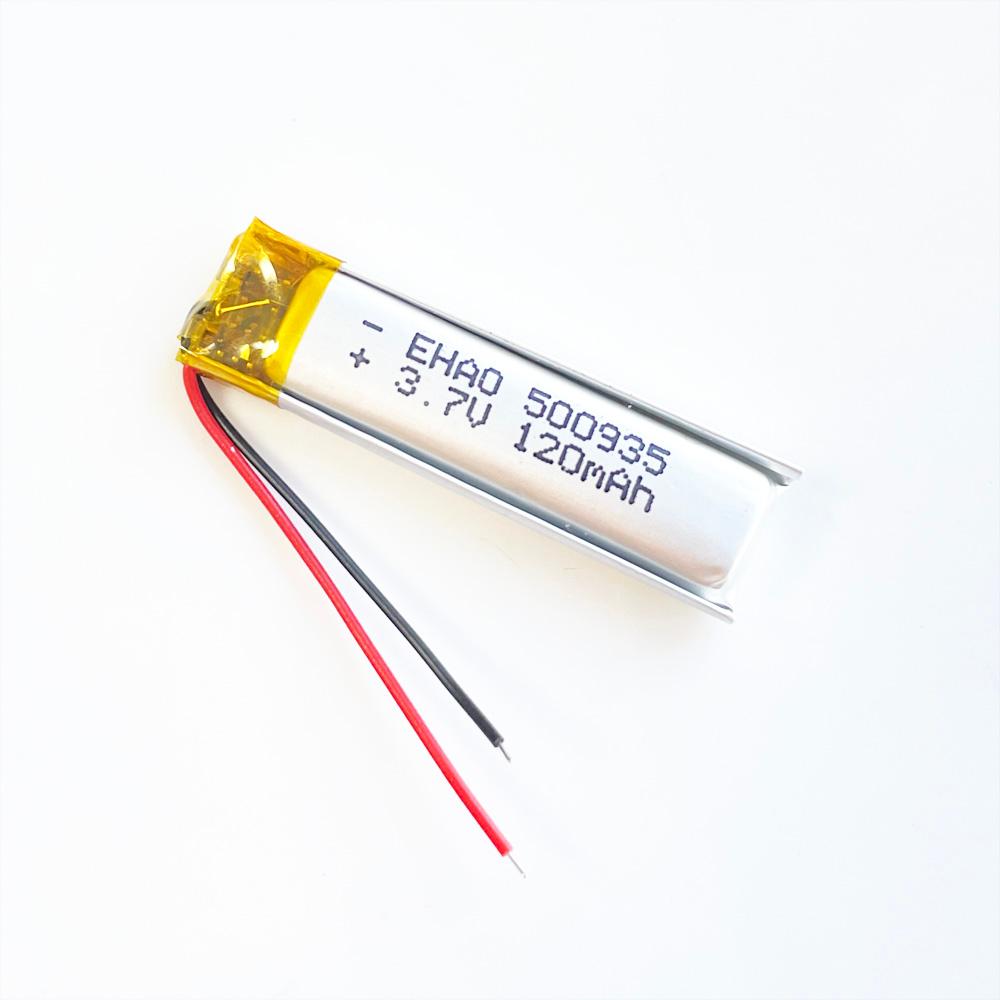 5 Pin Sạc Lithium Polymer 3.7V 120MAh Lipo 500935 Cho Tai Nghe MP3 GPS Camera DVD Bluetooth Đồng Hồ Thông Minh