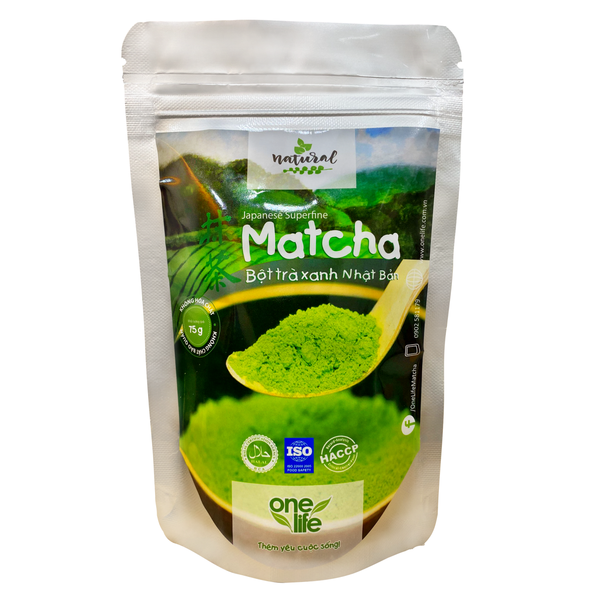 Bột Trà Xanh Nhật Bản Matcha OneLife (Bịch 75gr)