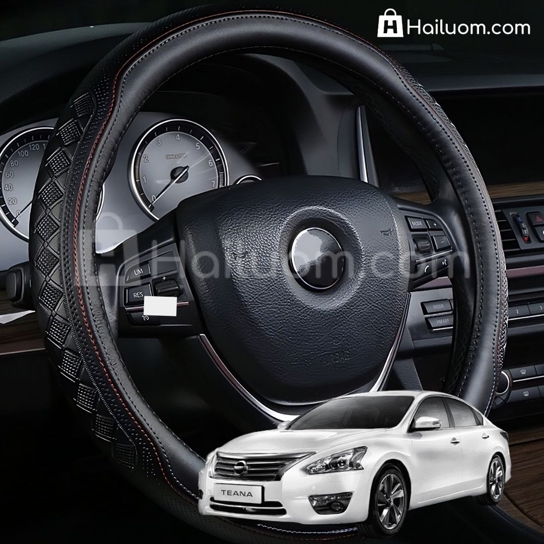 Bọc Vô Lăng ô tô cho NISSAN TEANA Da Thật Cao Cấp 4 Mùa