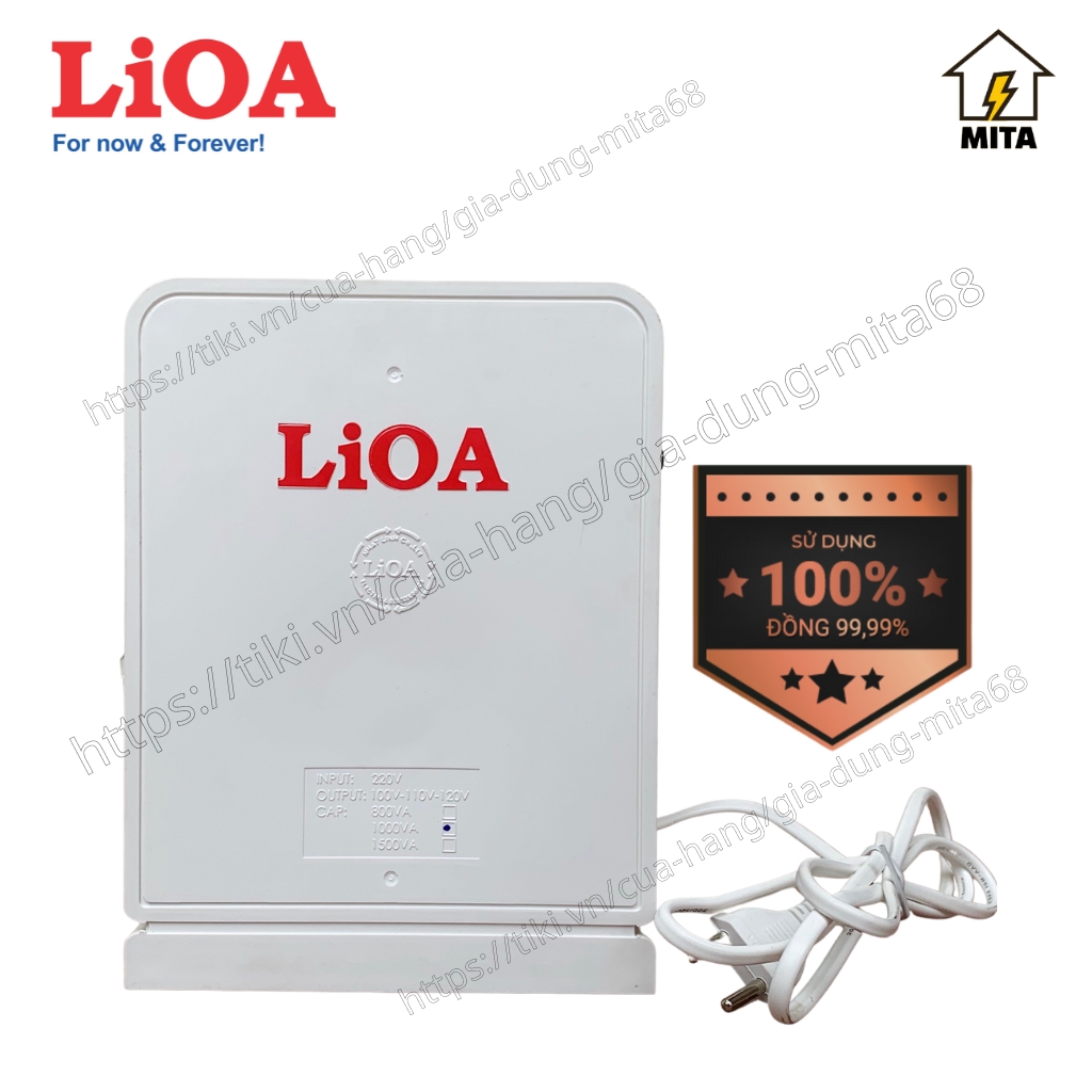 Biến Áp Đổi Nguồn DÂY ĐỒNG LiOA NEW - Điện vào 220V Điện ra 3 đường 100V/110V/120V Công suất 800VA/1000VA/1500VA DÂY ĐỒNG 100% FOR AUDIO