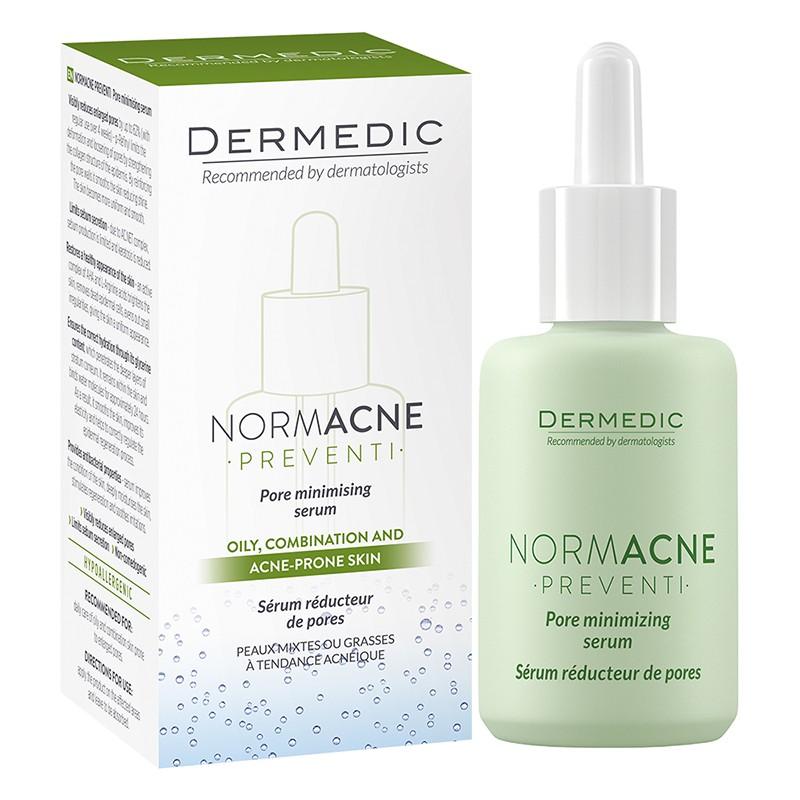 Serum Dermedic Normacne kiềm dầu se khít lỗ chân lông cho da dầu Normacne Preventi Widened Pores Serum 30 ml