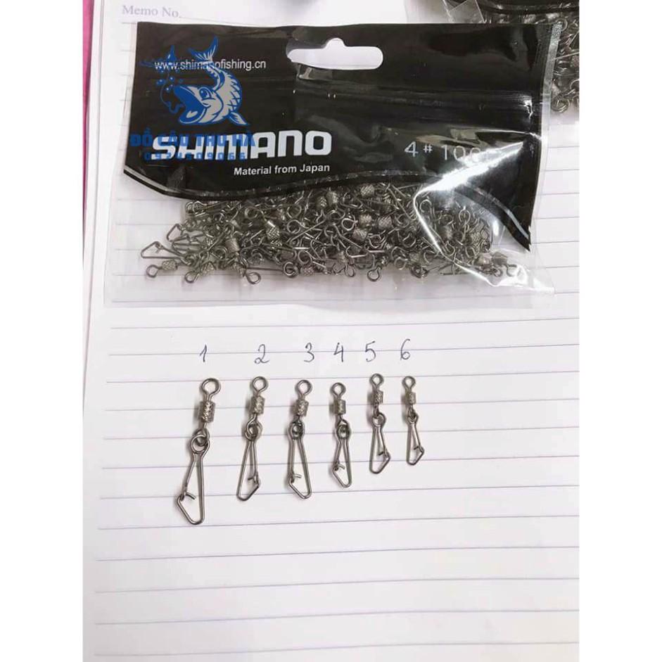 khóa linh shimano Nhật Bản chống xoắn 2 vòng chịu tải siêu khỏe