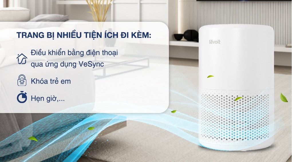 Máy lọc không khí Levoit Core 200s 26W - Hàng chính hãng