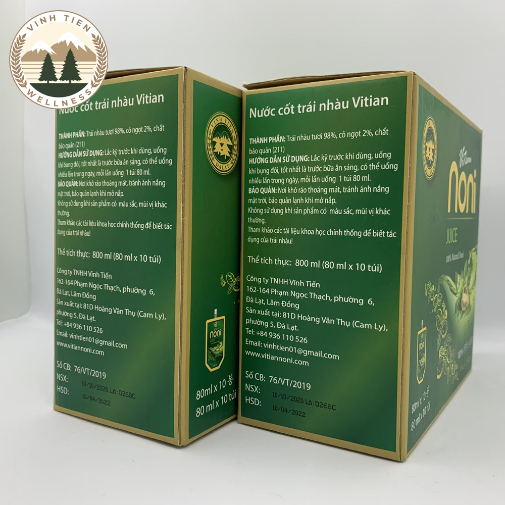 Nước Cốt Nhàu Cỏ Ngọt Vĩnh Tiến - Noni Fruit - Giảm đau xương khớp, chống viêm, làm đẹp da.