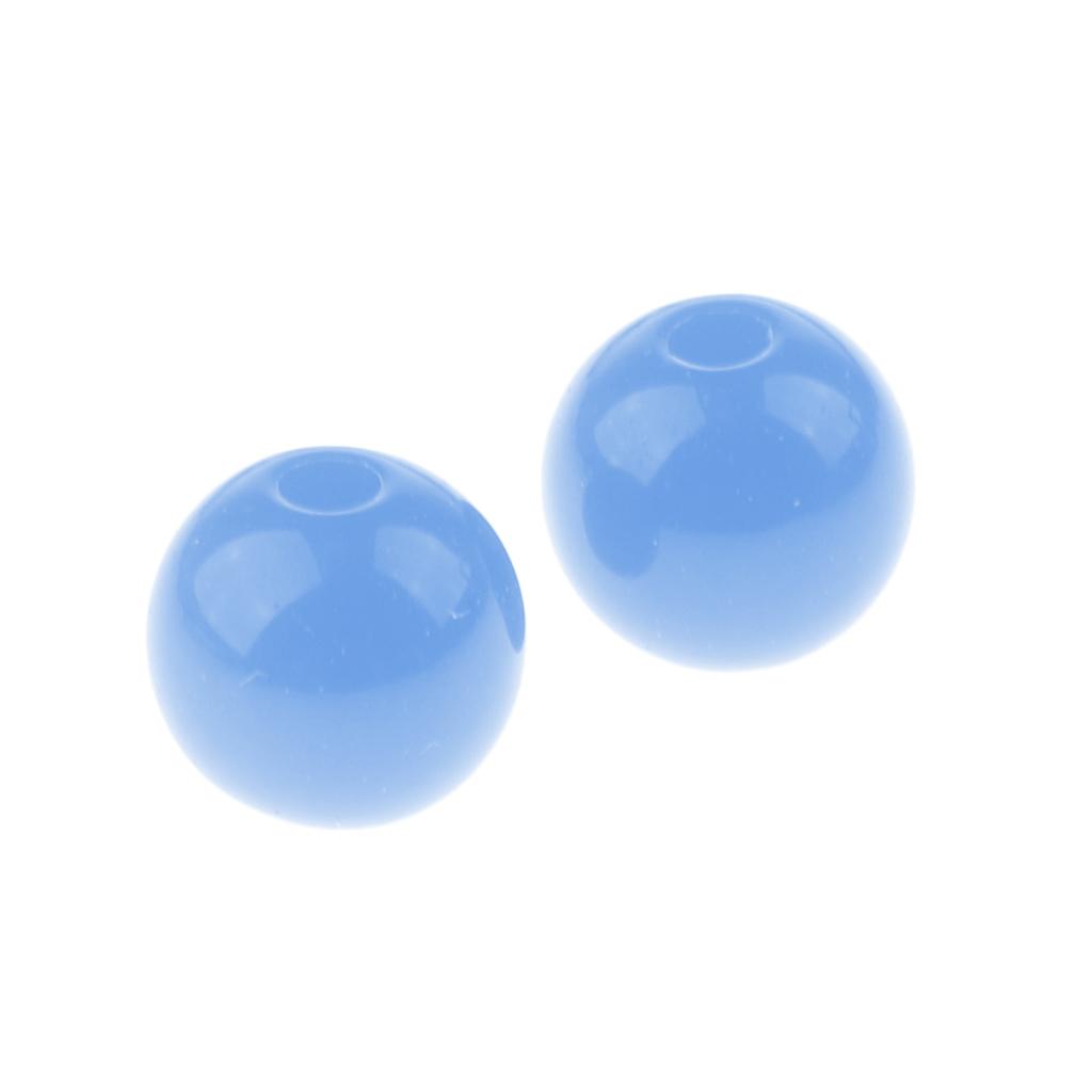 30 Pieces 6mm Blue Fishing Large Fishing Beads Carp Fishing Stop Rigs Bead