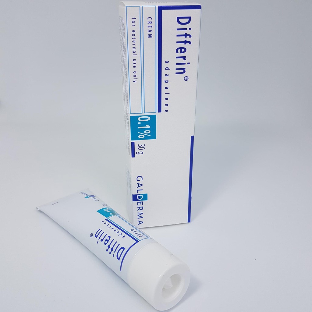 Kem hỗ trợ giảm mụn Differin Cream 0.1% Adapalene tuýp 30 gram(Hàng nội địa Pháp)