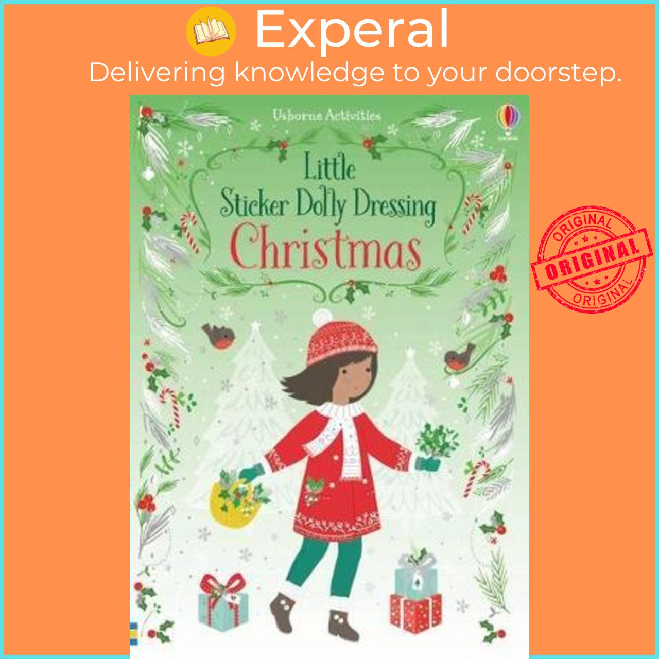 Sách - Little Sticker Dolly Dressing Christmas by Fiona Watt