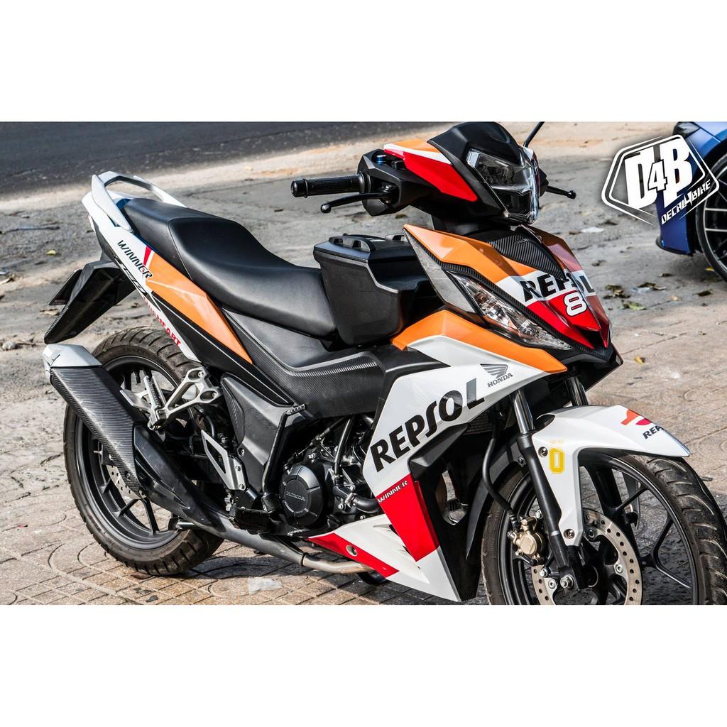 Tem trùm xe dành cho Winner 150 White Repsol