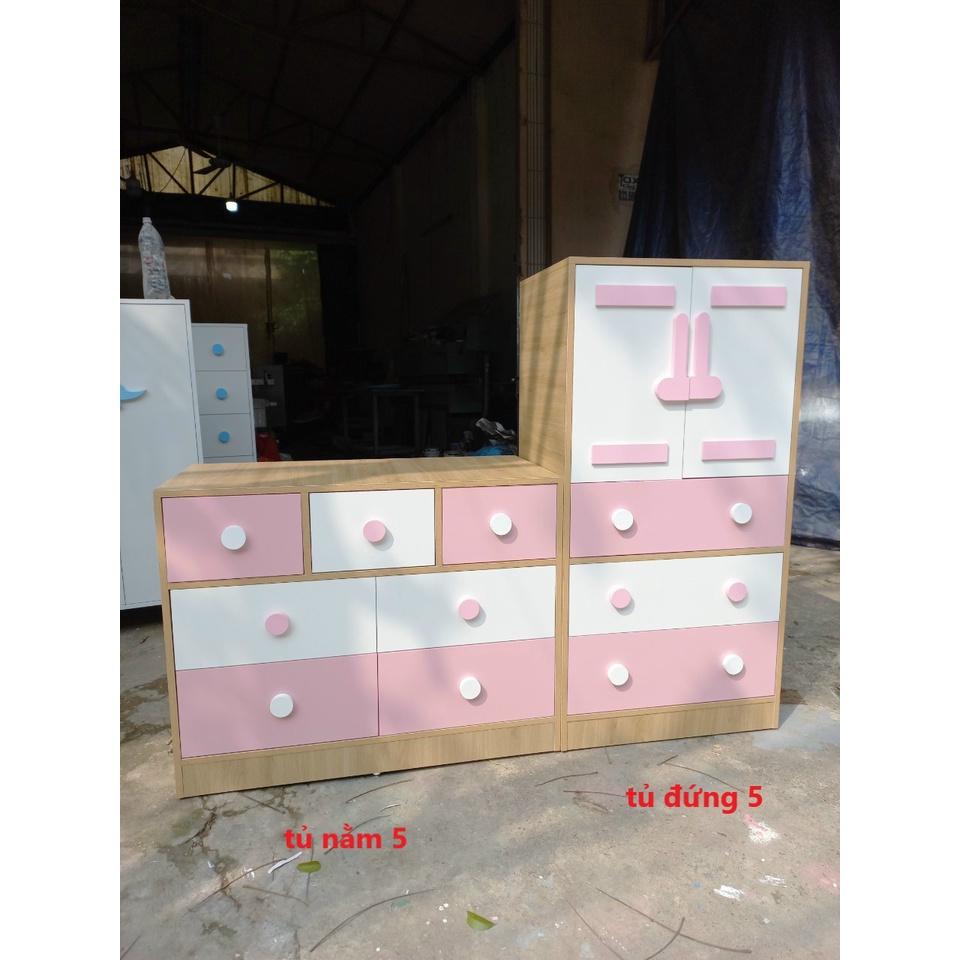 Tủ trẻ em, tủ đựng đồ cho bé gỗ MDF phủ melamine kích thước 60x120cm và 90x70cm