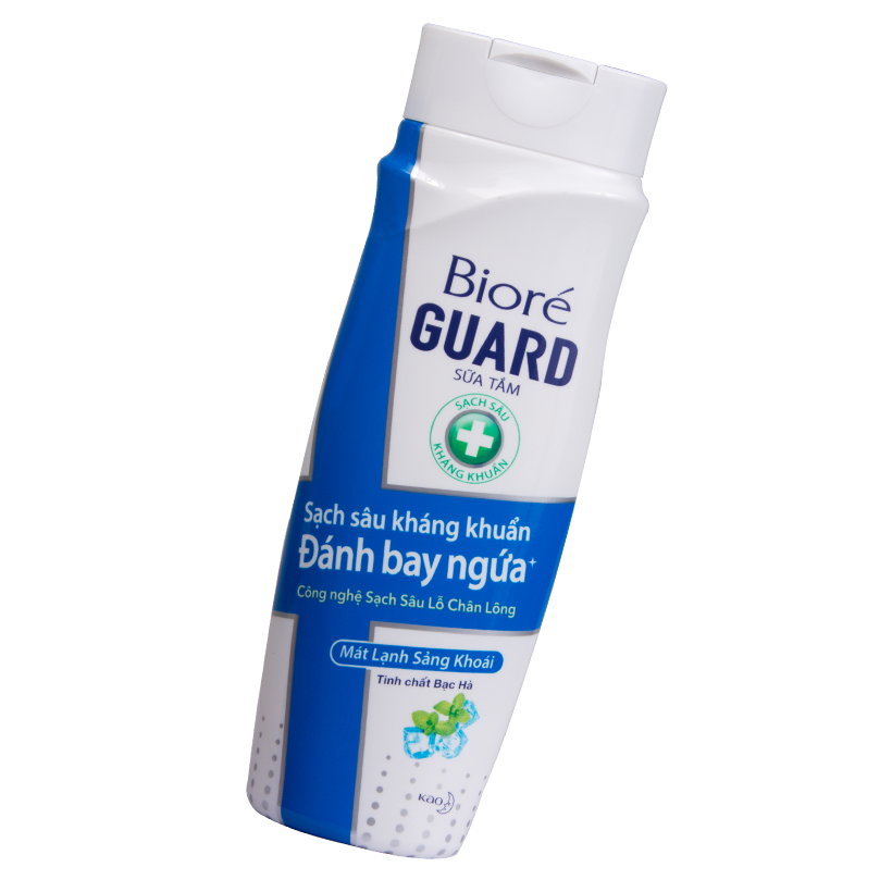 Sữa Tắm Sạch Sâu Kháng Khuẩn Mát Lạnh Sảng Khoái Biore Guard 220g