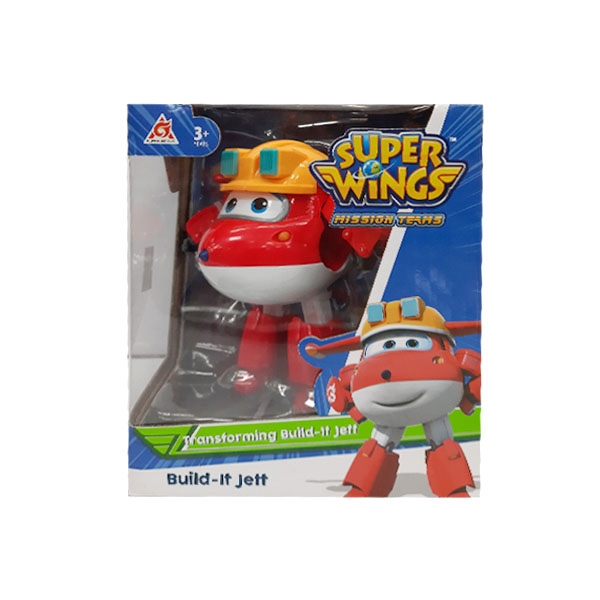 Robot Biến Hình Máy Bay Cỡ Lớn Super Wings Jett Team Xây Dựng YW730211