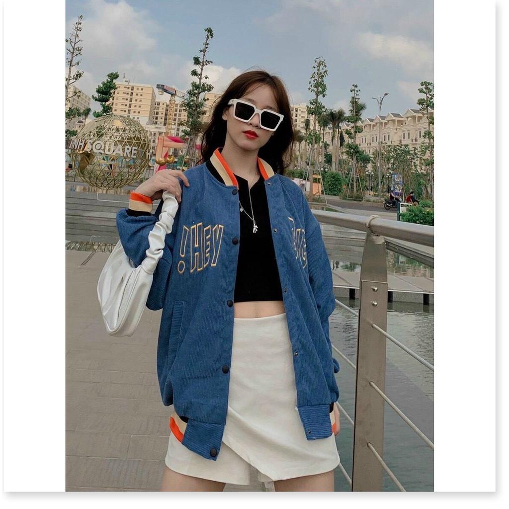 ÁO KHOÁC BOMBER , ÁO KHOÁC NHUNG BOMBER NỮ CỰC ĐẸP SIÊU XINH PHONG CÁCH HÀN QUỐC KME FASHION