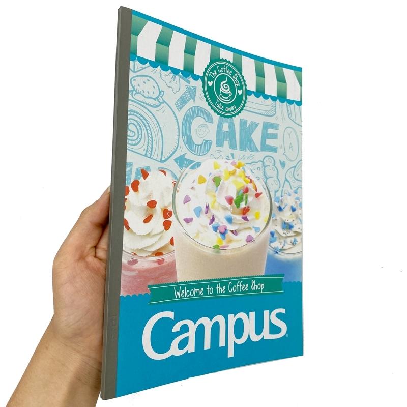 Vở Coffee Shop - B5 Kẻ Ngang Có Chấm 120 Trang ĐL 60g/m2 - Campus NB-BCOF120 (Mẫu Màu Giao Ngẫu Nhiên)