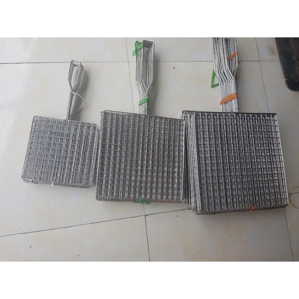 Vỉ nướng thịt inox 304 nhiều kích cỡ dùng nướng thịt, nướng cá, nướng mực cực tiện dụng