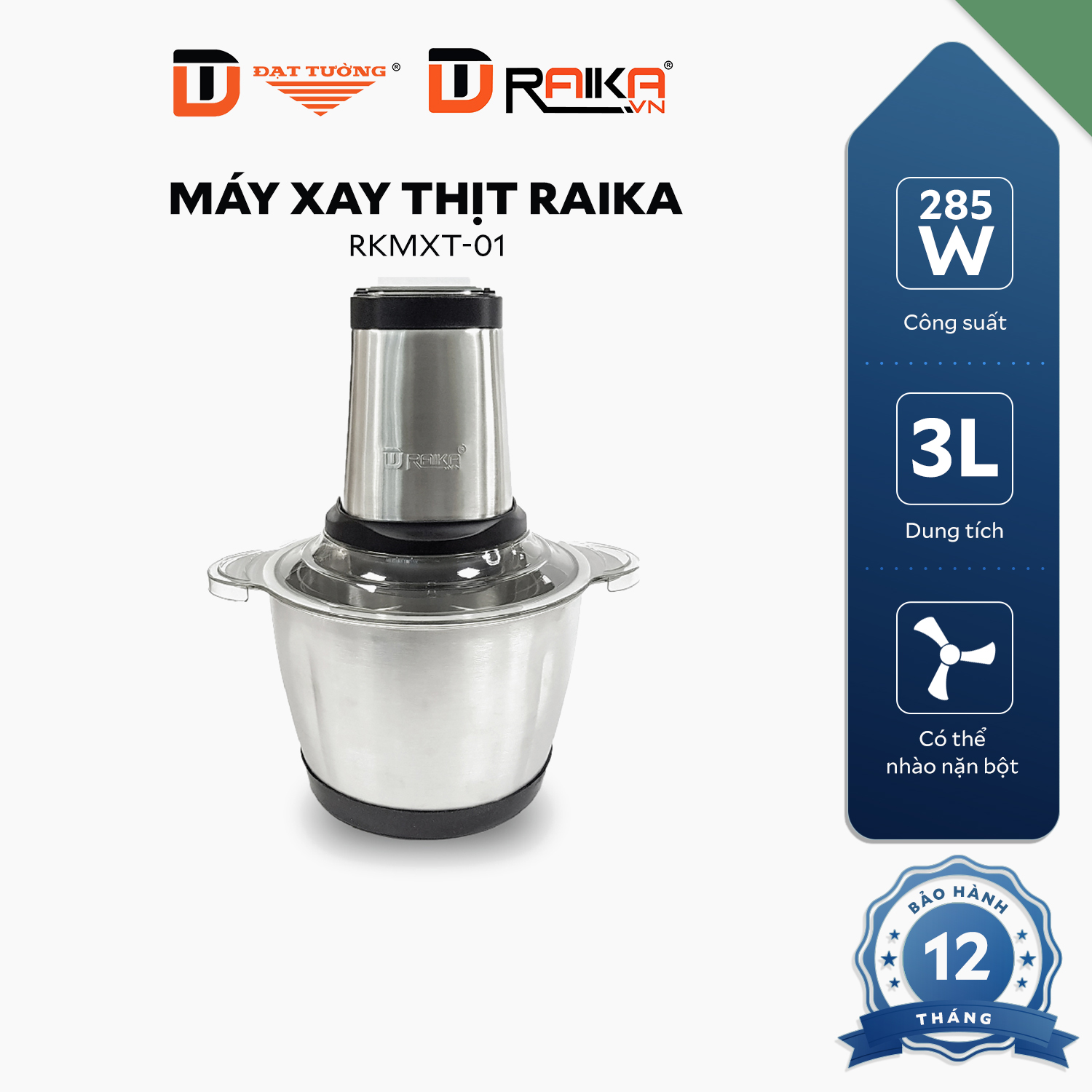 Máy Xay Thịt Raika - RKMXT01 - Hàng Chính Hãng