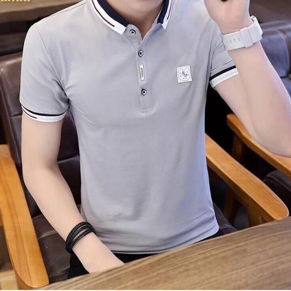 ÁO THUN NAM CỔ TRỤ 6 MÀU TAY NGẮN COTTON 100% MỊN ĐẸP GIÁ RẺ FA