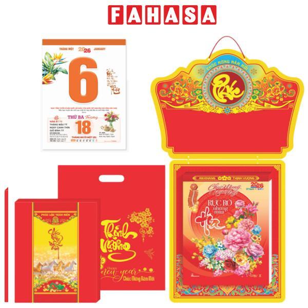 Lịch Bloc Đại Đặc Biệt - Trà & Hoa - Bảng Treo Metalize-Hoa - 17 x 24 cm - TĐ33