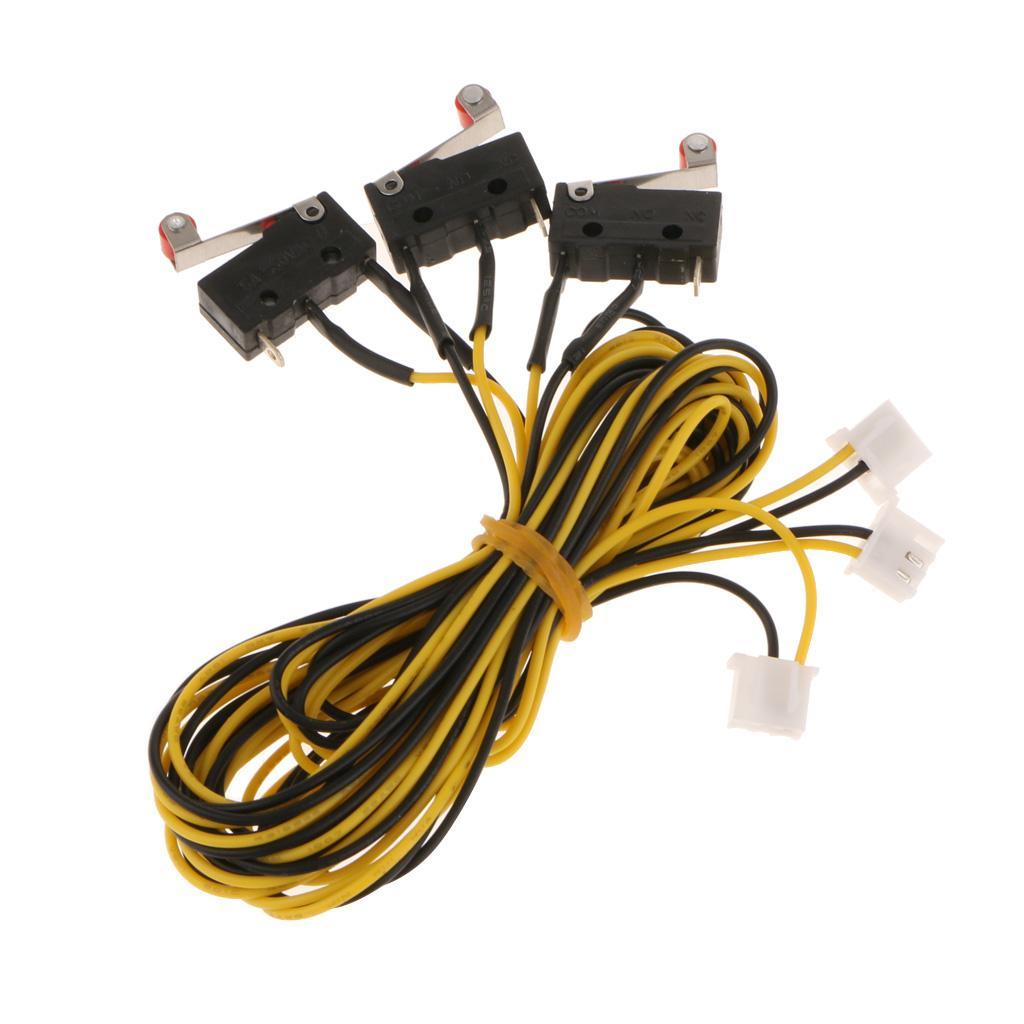 3D Printer Momentary Mechanical Limit Switch 250V 5A with Long Cable 600mm