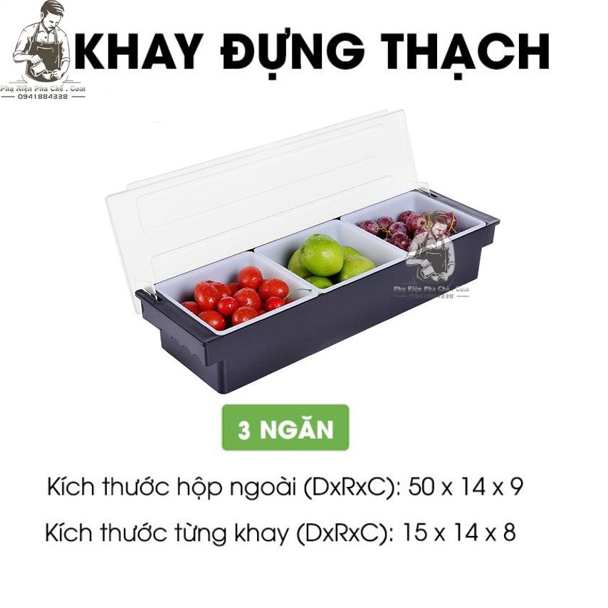 Khay Đựng Topping, Đựng Thạch, Đựng Hoa Quả