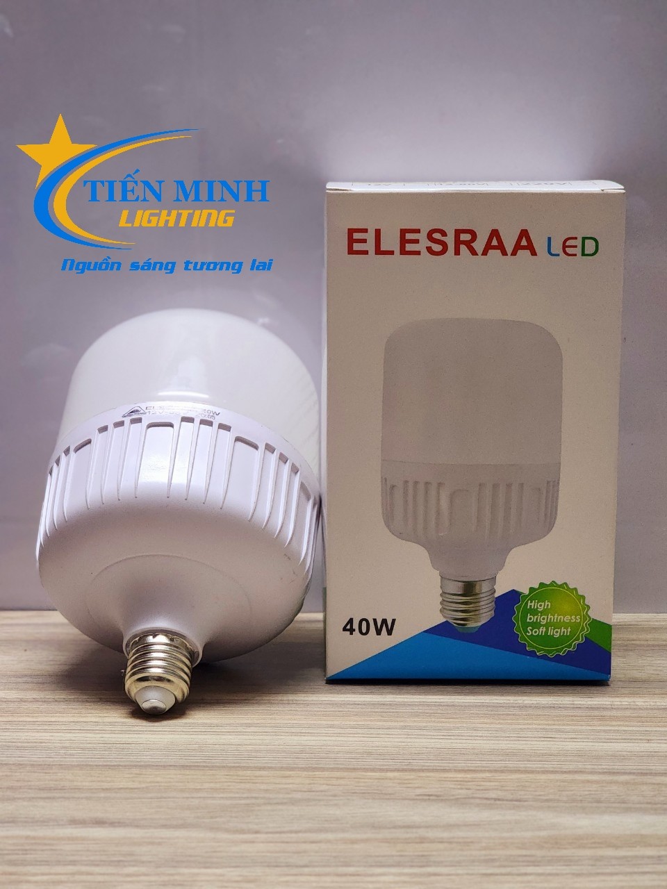 Bóng đèn led trụ sài bình 12V-24V đui E27 40W, ánh sáng trắng, chất liệu nhựa PC chịu nhiệt tốt