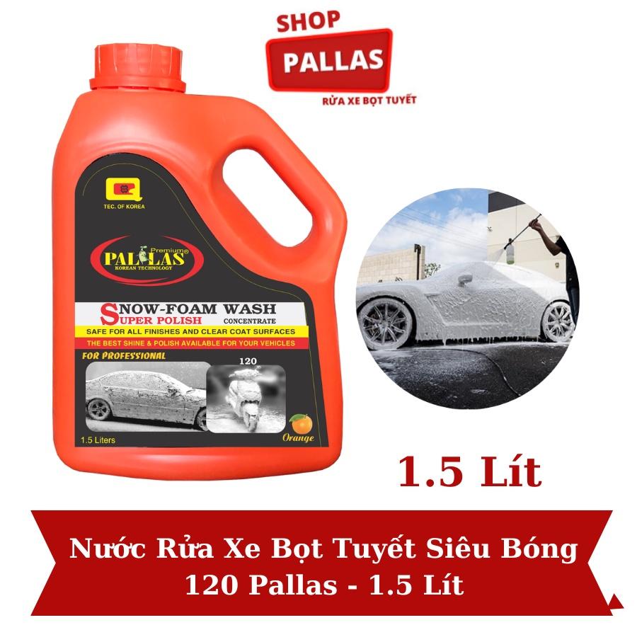 Nước Rửa Xe Bọt Tuyết Siêu Bóng 120 Pallas 1.5 lít - Pallas shop