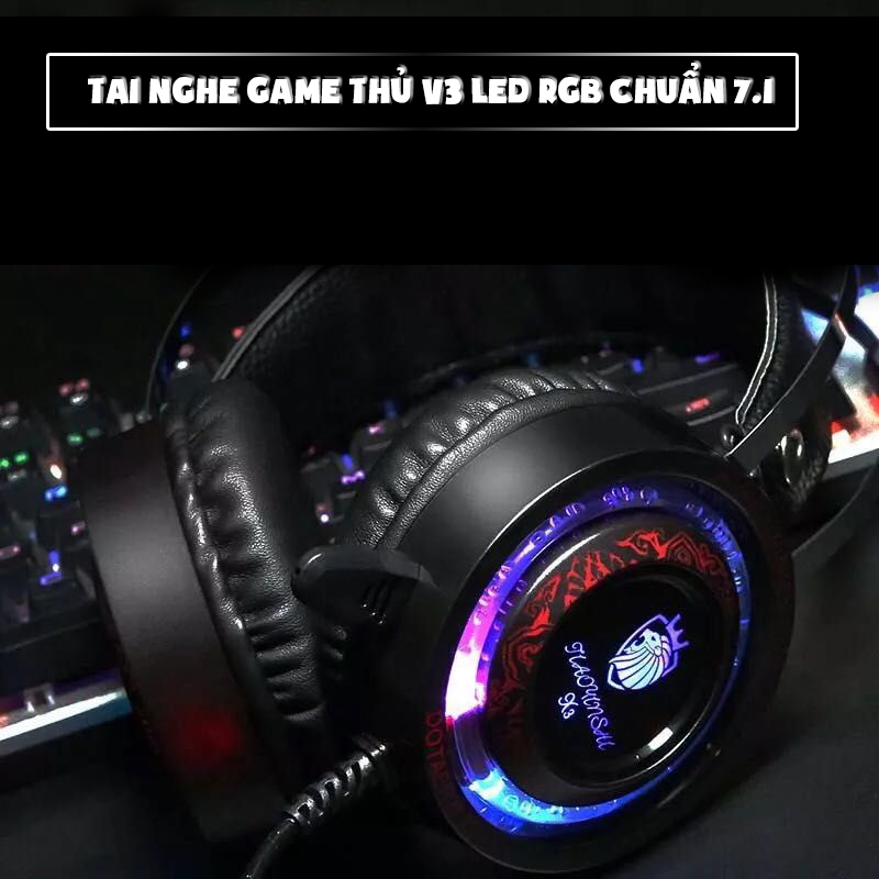 Tai nghe game thủ V3 LED RGB chuẩn 7.1