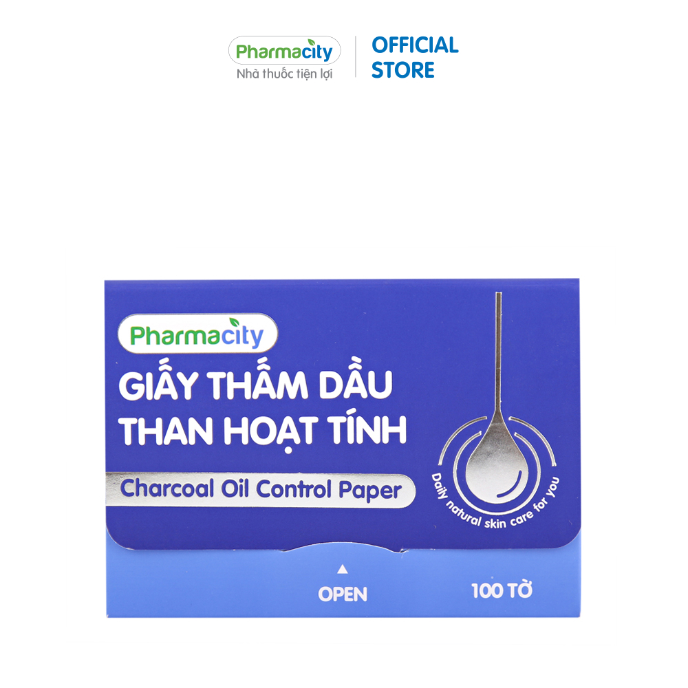 Giấy thấm dầu Pharmacity Oil Control Paper (Gói 100 tờ)
