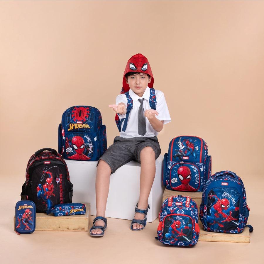 Ba Lô Hoodie - Người Nhện Spider-Man - Clever Hippo BLS3108/BLUE