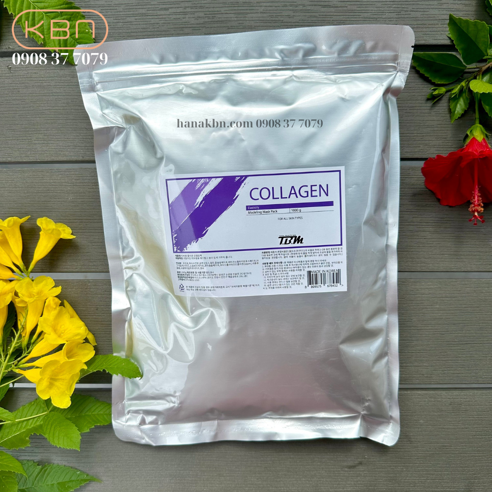 Bột Mặt Nạ Collagen 1000g - Bột Dẻo TBM Mask - Nâng Cơ, Săn Chắc, Chống Lão Hoá (Hàng Chính Hãng)