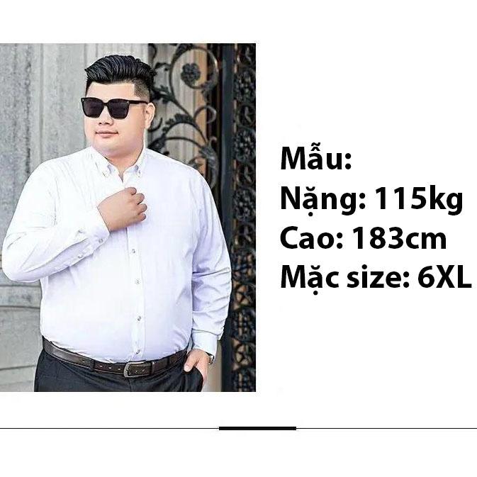 áo sơ mi dài tay nam bigsize dành cho người béo size lớn từ 3xl-8xl