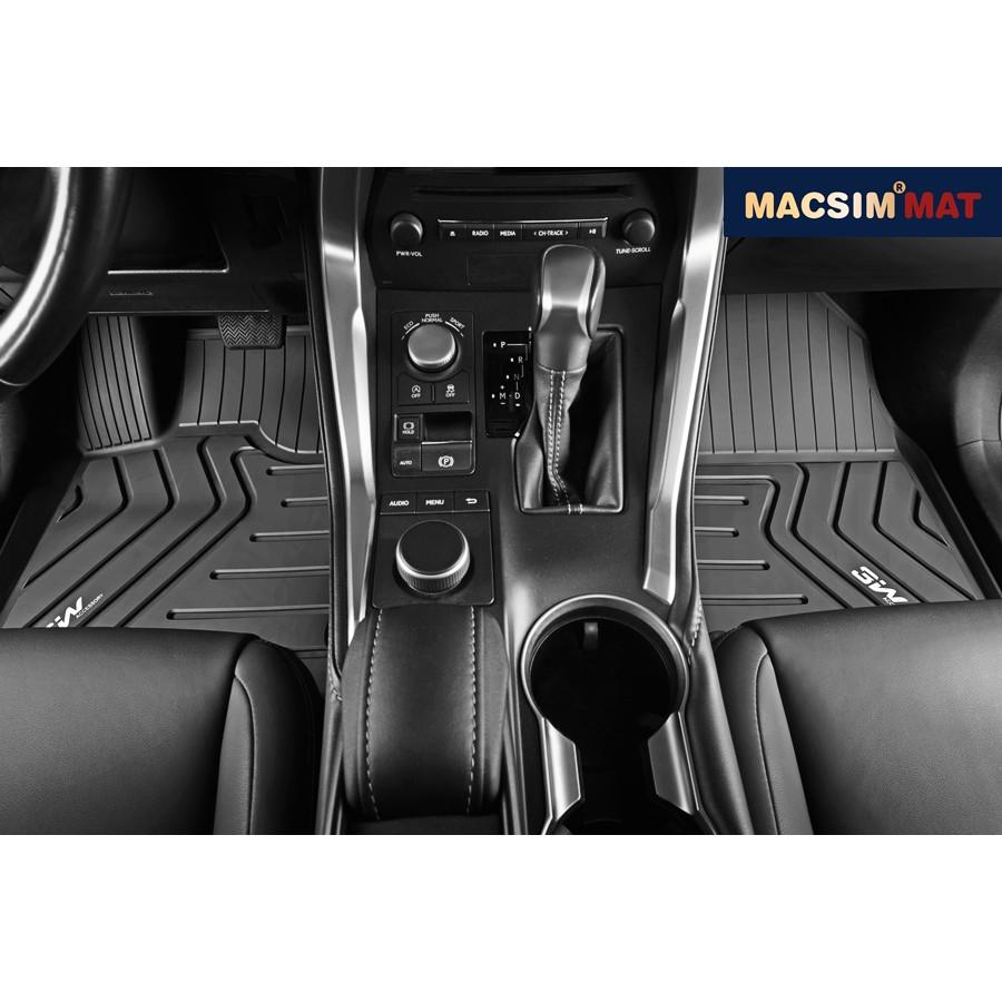 Thảm lót sàn VOLKSWAGEN TIGUAN L 2018-đến nay Nhãn hiệu Macsim 3W chất liệu nhựa TPE đúc khuôn cao cấp - màu đen-