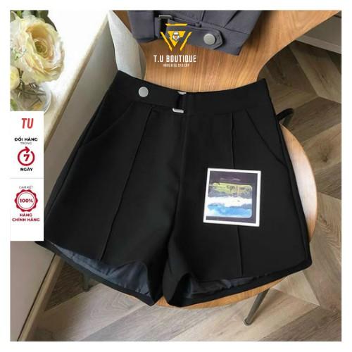 Quần short nữ cạp cao đùi nữ chất liệu vải tuyết mưa bigsize 40 - 75kg ( S01 )