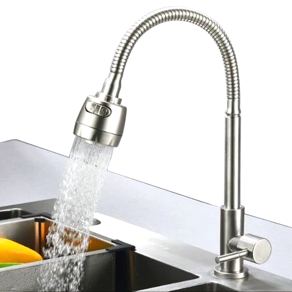 Bộ Chậu Rửa Chén Bát Có Chân Kèm Vòi Inox Nước Lạnh - Gồm kệ chân, chậu, vòi, bộ xả tặng dây cấp keo non