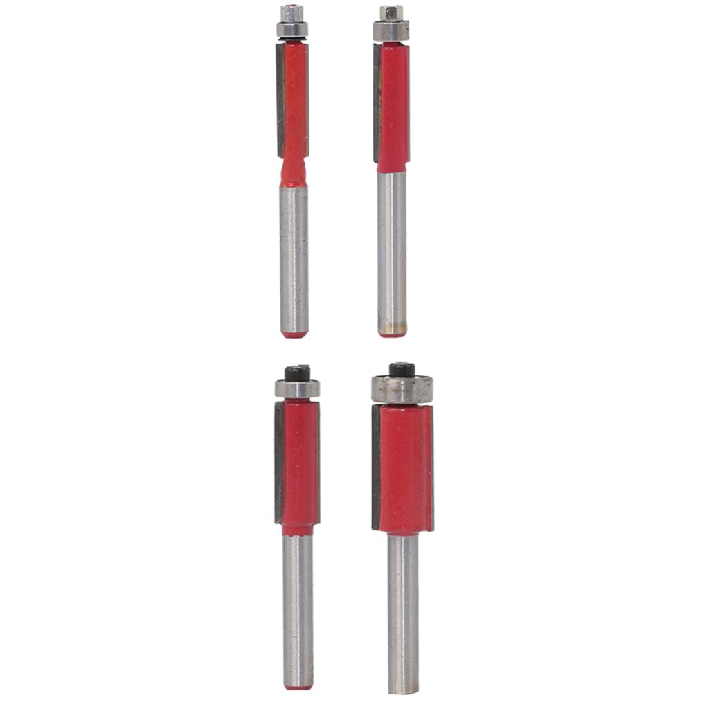 4 Miếng Xả Viền Router Bit 1/4 ''Dụng Cụ Làm Rau Cau Rãnh Router Bit Bộ