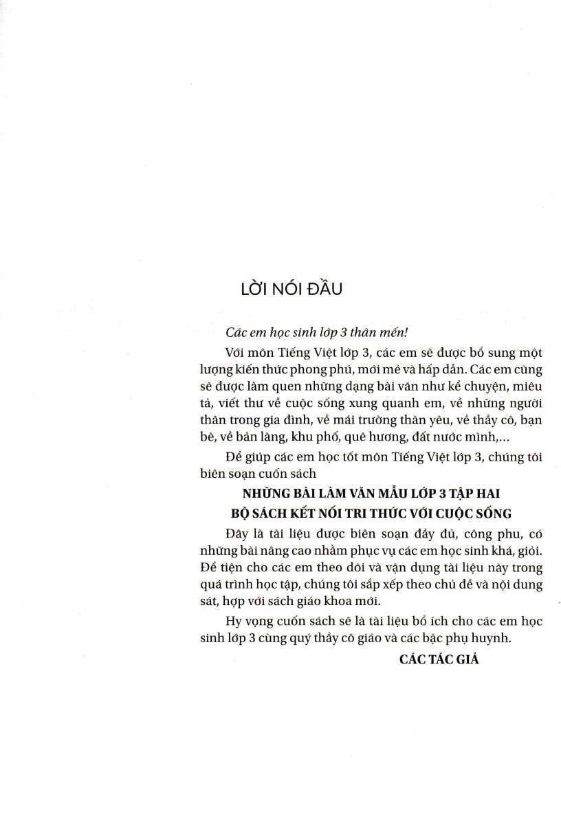 Những Bài Làm Văn Mẫu Lớp 3 - Tập 2 Kết Nối
