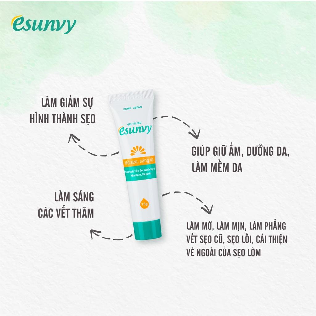 Gel Mờ Sẹo Esunvy Thành Phần Tự Nhiên Giúp Mờ Sẹo, Sáng Da Tuýp 15g - TMP015