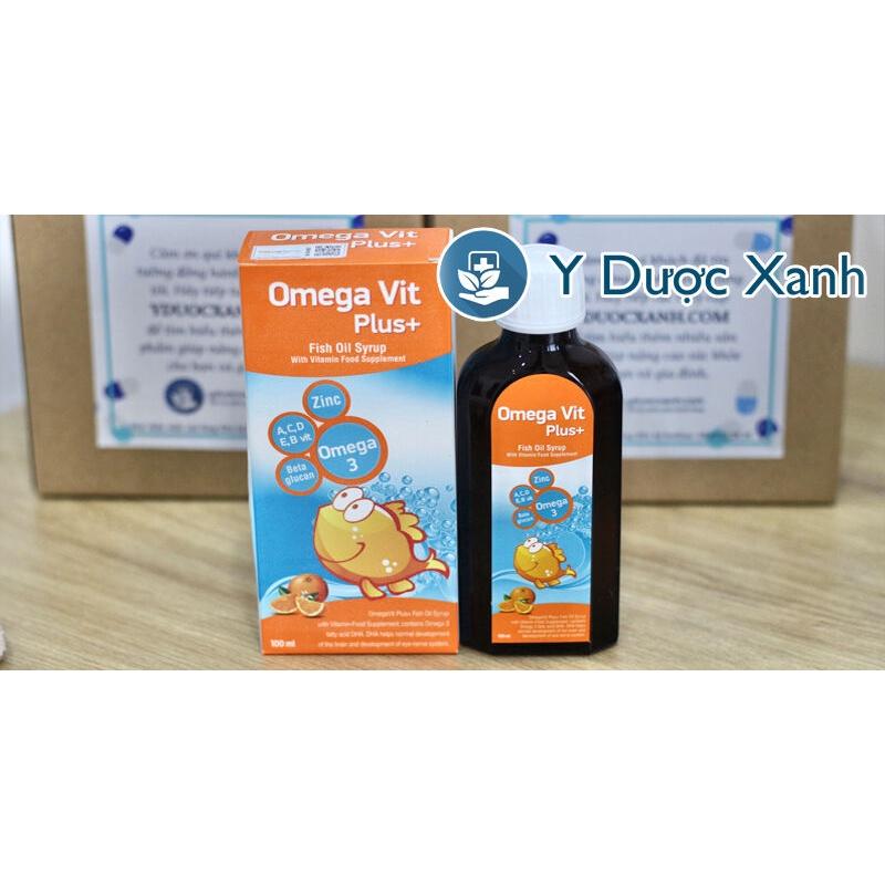 OMEGA VIT PLUS, 100ml, Siro Omega 3 cho bé - Y Dược Xanh