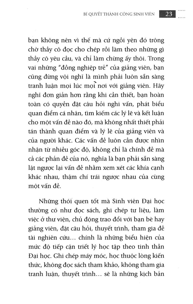 Bí Quyết Thành Công Sinh Viên (Tái Bản)