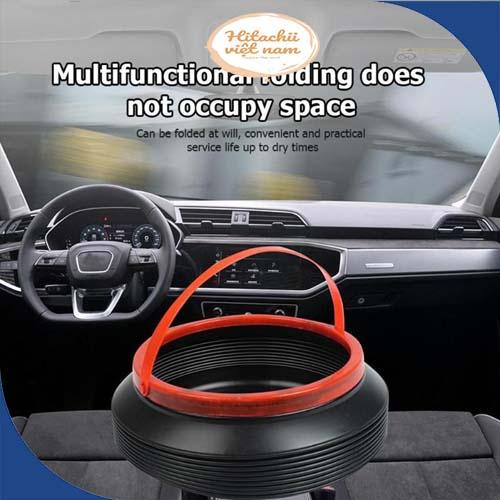 Thùng đựng đồ co giãn đa năng trên ô tô size 4 lít gấp gọn tiện lợi, Thùng Đựng Đồ Để Cốp Xe Ô Tô Có Thể Gấp Gọn
