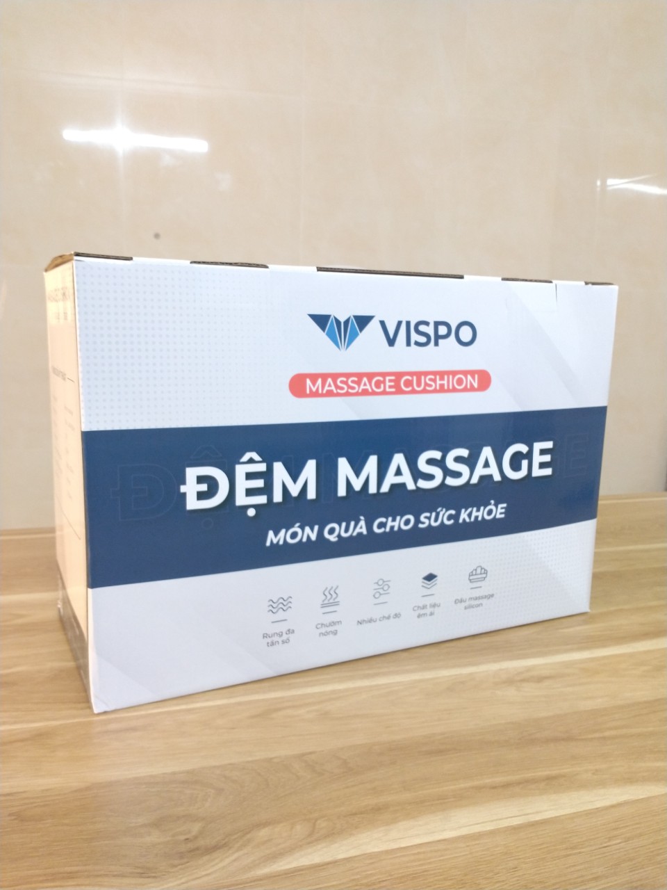 Đệm Massage Toàn Thân VP-N20D - Máy Massage Chất Liệu Da Cao Cấp, Công Nghệ Massage Hiện Đại 10 Điểm Rung Kết hợp Nhiệt Hồng Ngoại Và Bi Massage Cổ VaI, Gáy