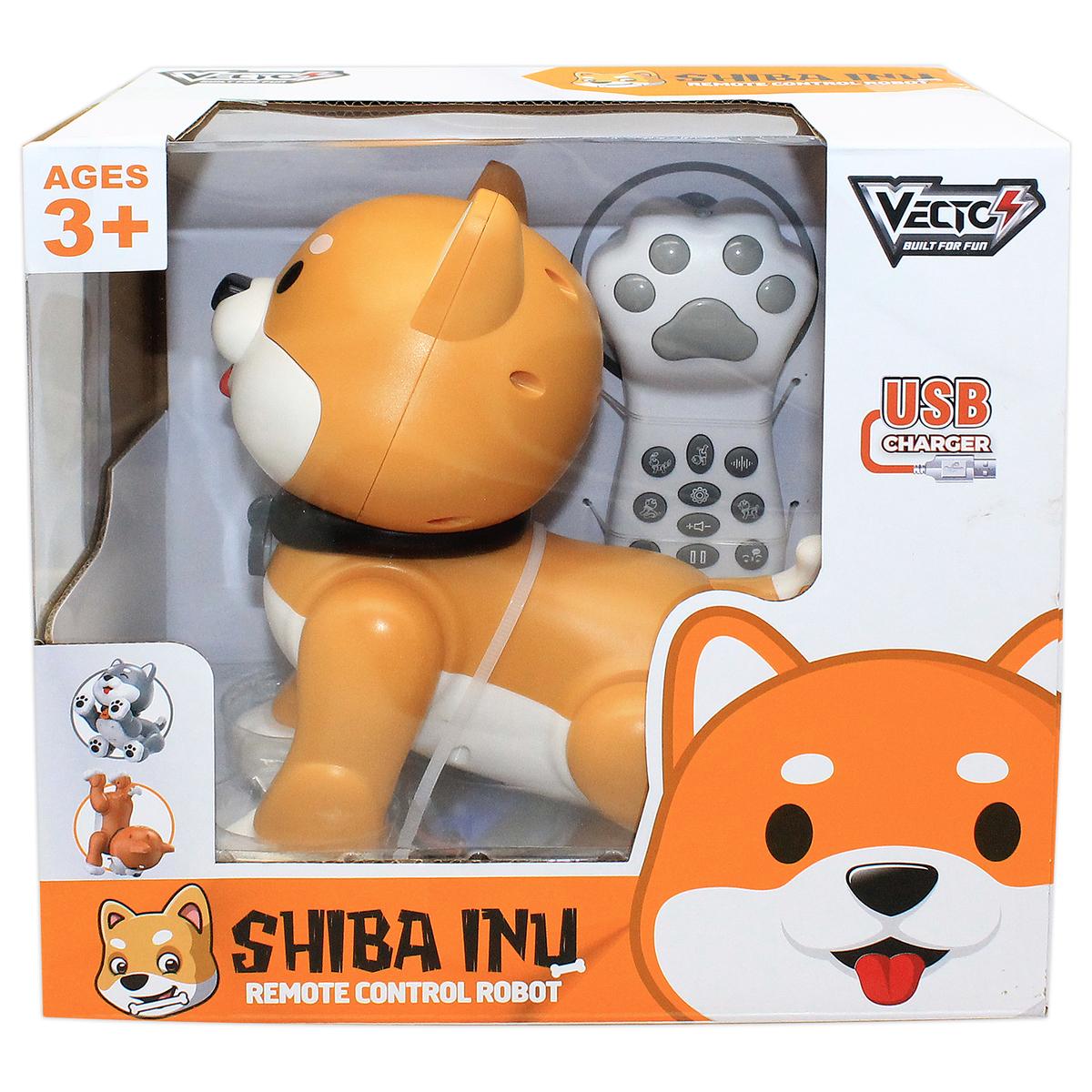 Đồ Chơi Robot Chú Chó Shiba Năng Động Có Điều Khiển - Vecto VTK47/BR - Màu Nâu