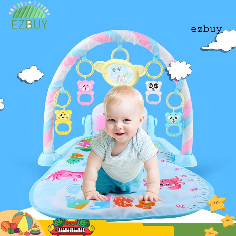 EY-Infant Baby Pedal Piano Play Mat Cushion Gym Blanket Fitness Bodybuilding Frame