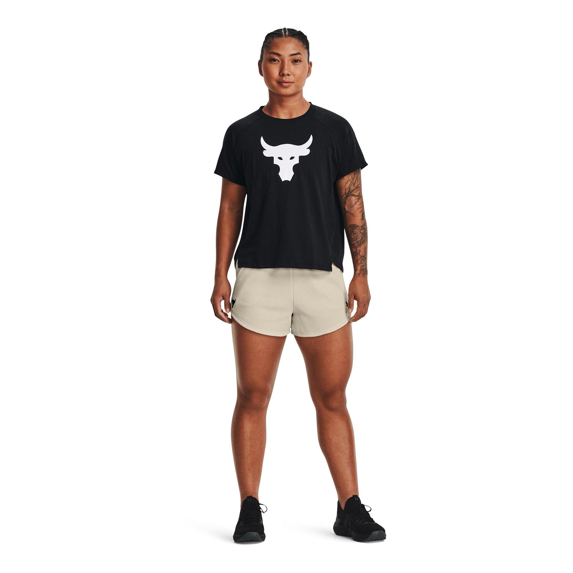 Áo thun tay ngắn thể thao nữ Under Armour Project Rock Bull - 1369962-001