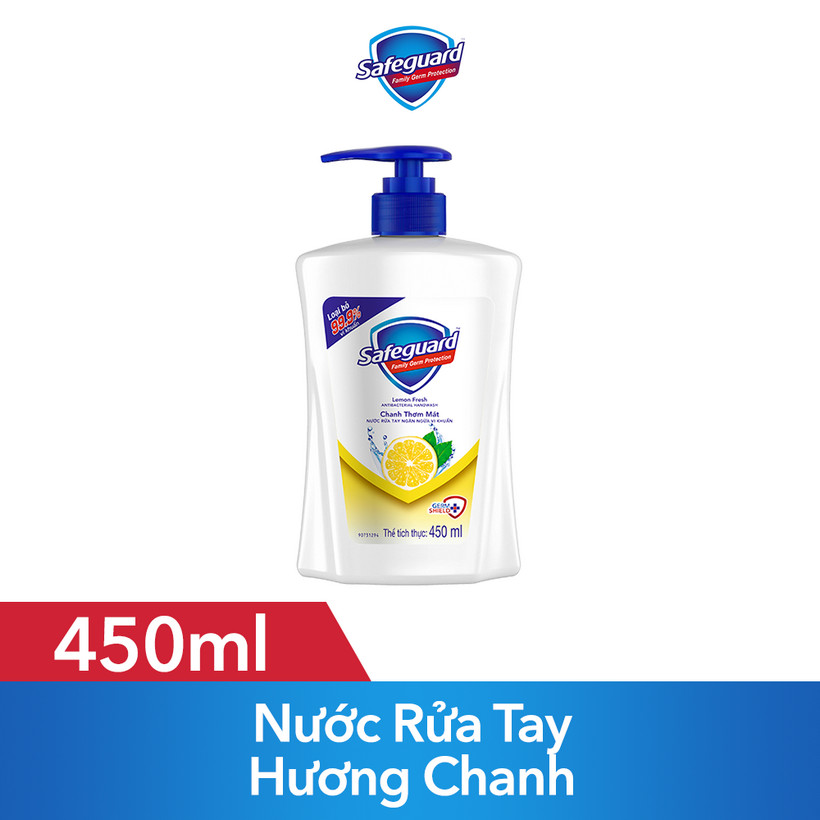 Nước Rửa Tay Safeguard Hương Chanh 450ml