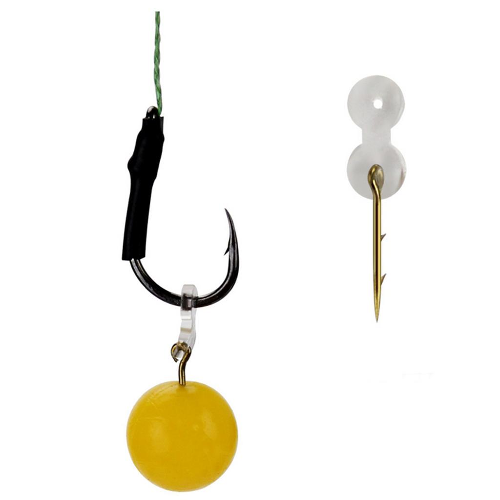 12 Pack Bait Spikes with Silicone Ring for Carp Fishing Hair Rigs Hooks