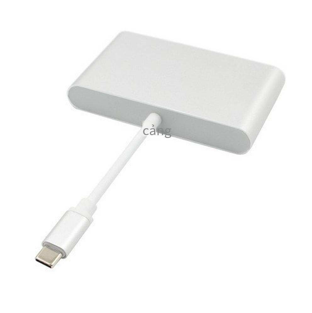 Đảm bảo chất lượng Type-C to card mạng + Cáp chuyển đổi tất cả trong một HDMI Bộ mở rộng chuyển đổi USB 3.1 sang hdmi+rj45