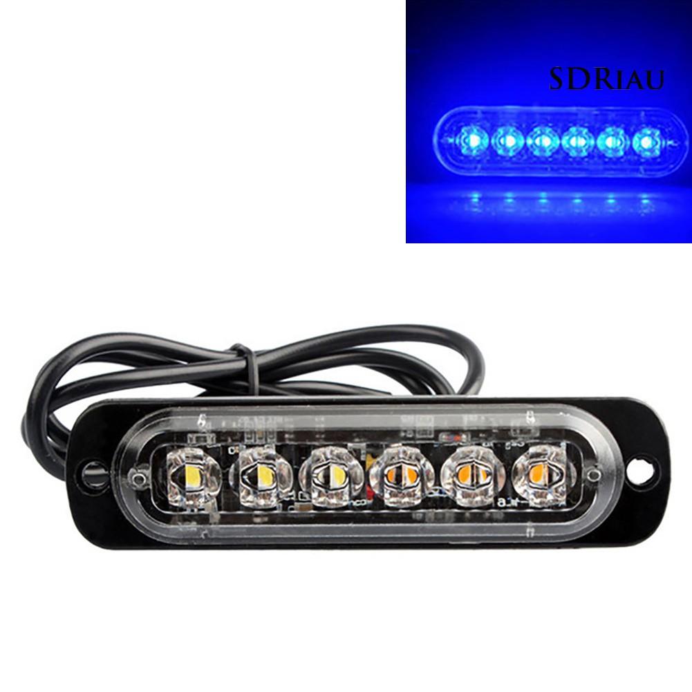 Đèn Led 6 Bóng 12-24v Cảnh Báo Cho Xe Hơi, Xe Tải