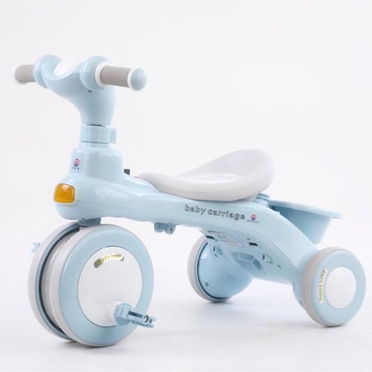 Xe đẩy đi bộ xe đạp 3 bánh 618 có cần đẩy phát nhạc cho bé