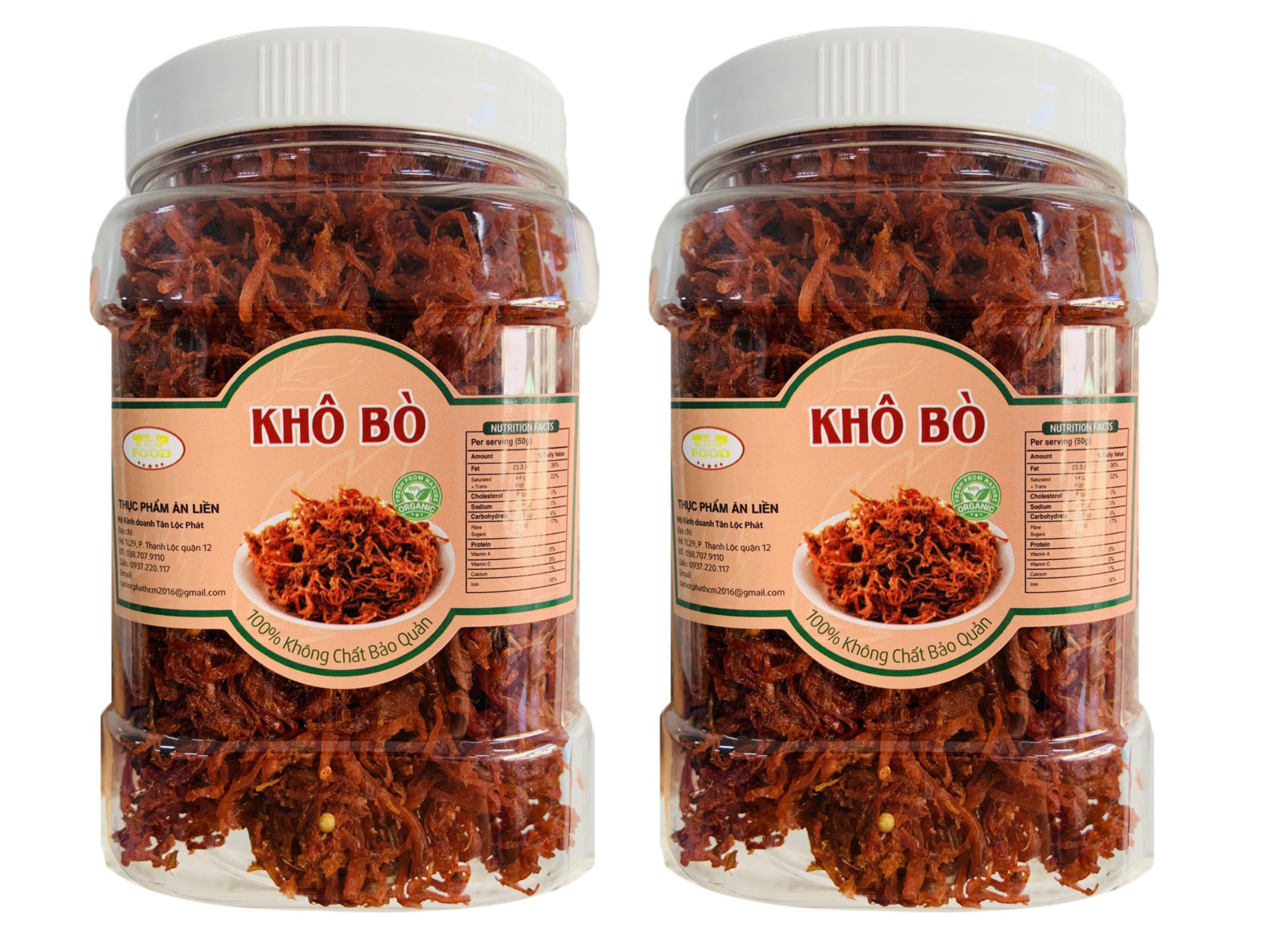 1KG KHÔ BÒ DẠNG SỢI - COMBO 2 HŨ DÙNG ĂN KÈM